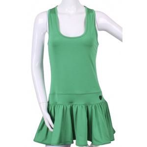 NEW LOVE LOVE TENNIS women's sandra dee tennis dress in longer green
